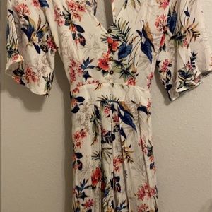 AE High Low Floral Romper
